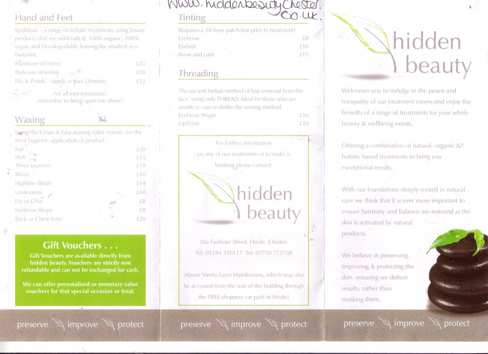 Hidden Beauty Page One